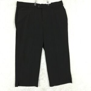 CJ Banks‎ Womens Pants Capri Moderately Curvy Black Business Casual Plus 14W New